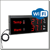 Умный Wi-Fi датчик температуры и влажности с огромным экраном Страж Wi-Fi TH956